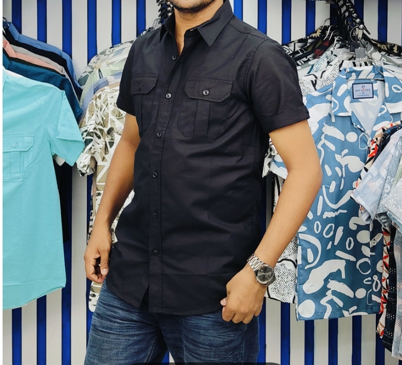 Double Pocket shirt for men ( Mint)